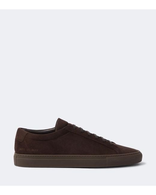 Common Projects Brown Achilles Suede Sneakers for men