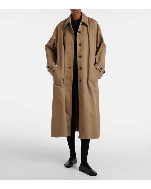 The Row Natural Mantel Lolana Aus Baumwoll-Gabardine