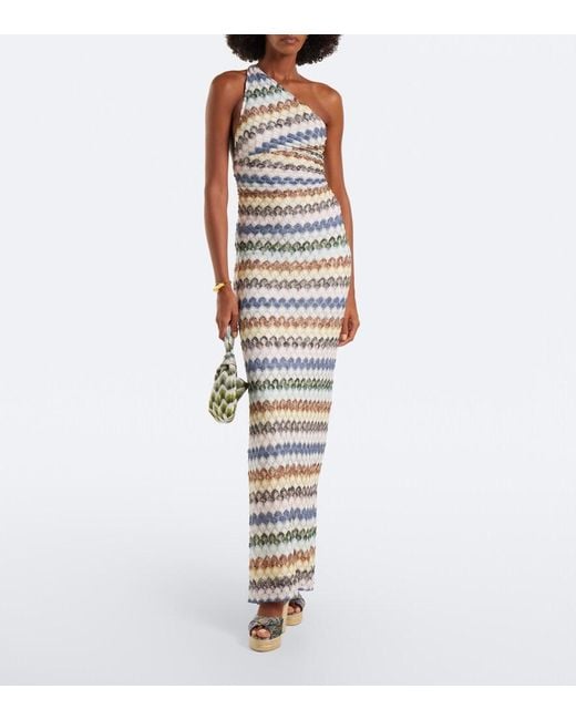 Missoni Metallic Zigzag Wedge Sandals