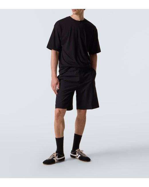 Dries Van Noten Black Cotton Jersey T-Shirt for men