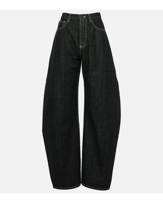 Alaïa Black High-Rise Jeans