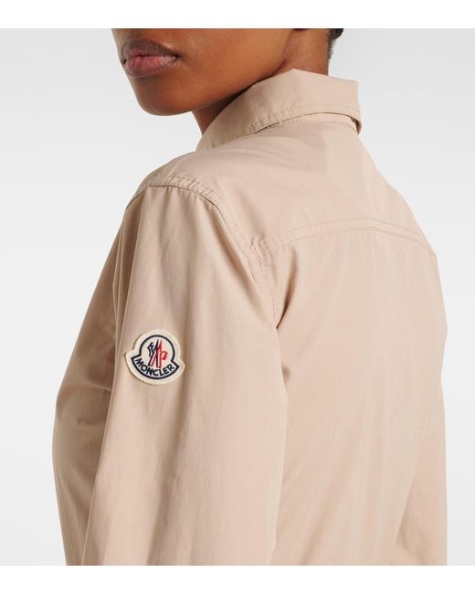 Moncler Natural Poplin Shirt Dress