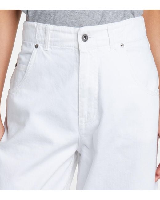 Loewe White Barrel-Leg Jeans