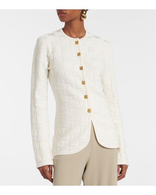 TOVE White Uma Jacquard Jacket