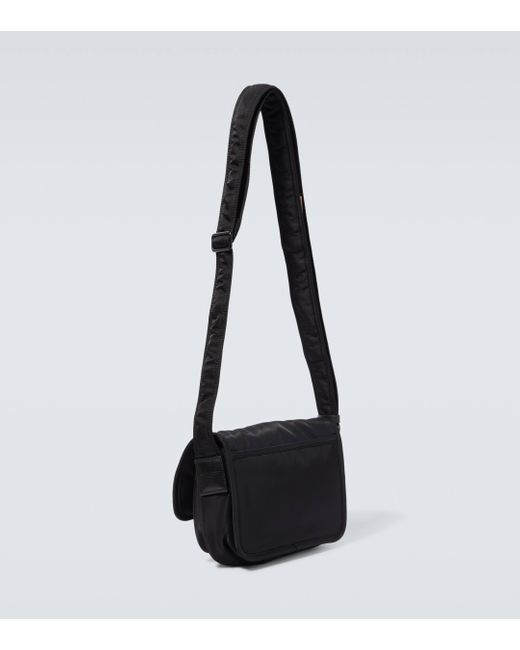 Saint Laurent Black Niki Small Leather-trimmed Messenger Bag for men