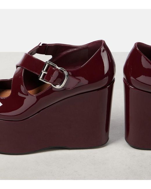 Alaïa Purple Alaã¯A Crossed Wedges