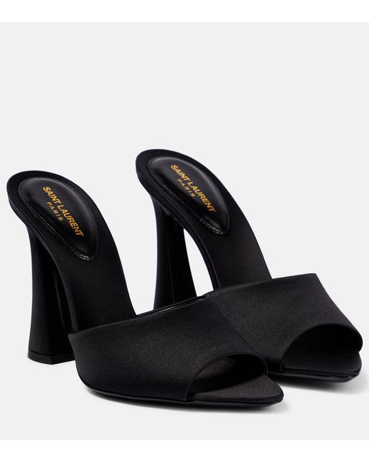 SAINT LAURENT PARIS 645 Culver Flat Buckle Sandals In Black Suede  eBay