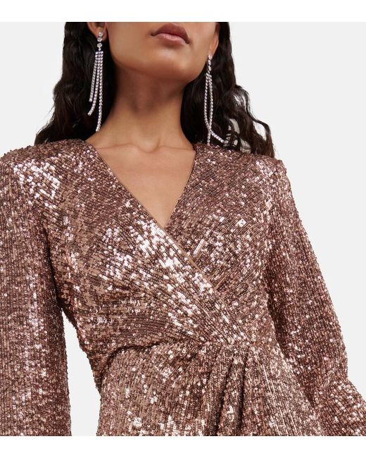 Jonathan Simkhai Brown Sequined Minidress
