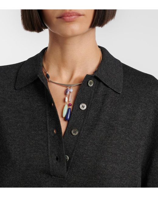 Isabel Marant Black Belted Polo Dress