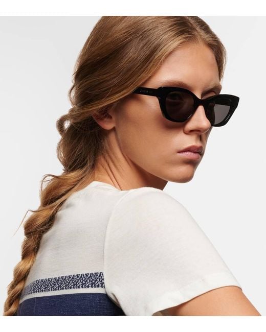 Dior Brown Diormidnight B2I Cat-Eye Sunglasses