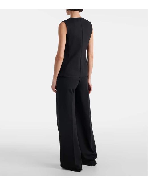 Max Mara Black Fornovo Jersey Vest