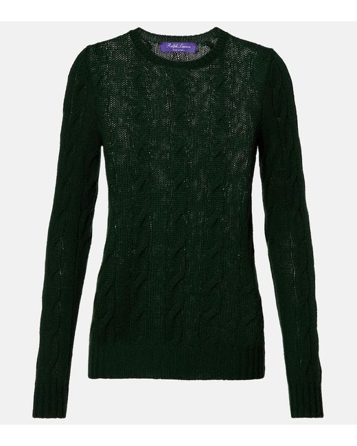 Ralph Lauren Women's Green Cashmere Sweater