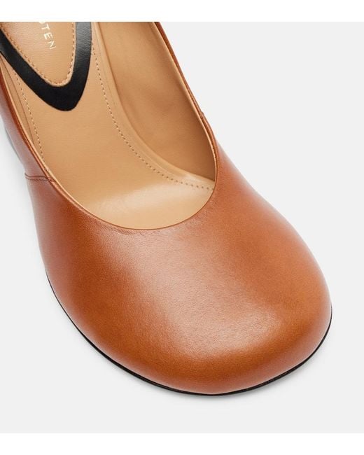 Dries Van Noten Brown Leather Pumps