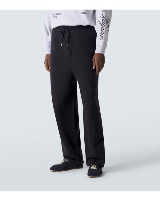 Jacquemus Blue Torneo Cotton Jersey Sweatpants for men
