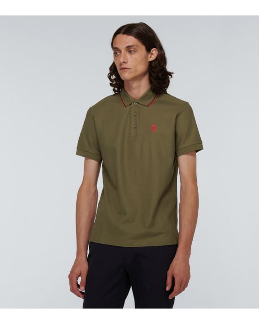 dark green burberry shirt