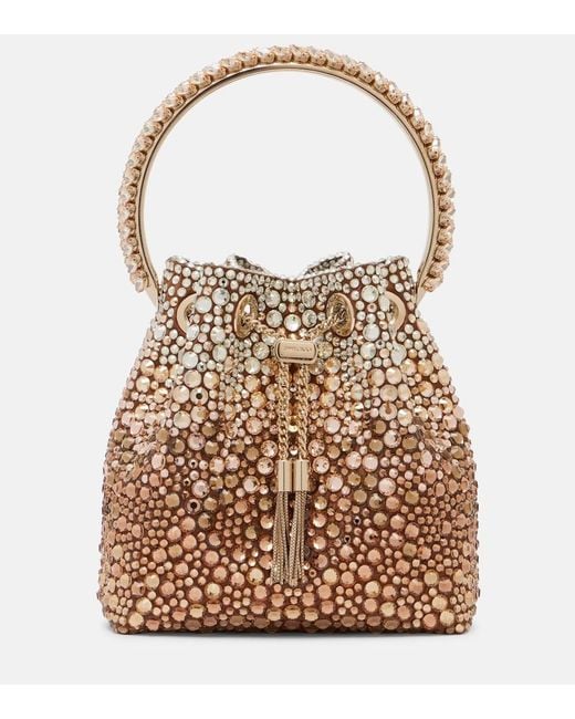 Secchiello Bon Bon di Jimmy Choo in Brown