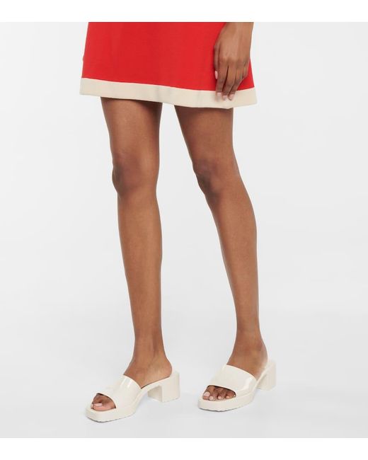 Gucci Plastique Logoembossed Rubber Mules in White Lyst