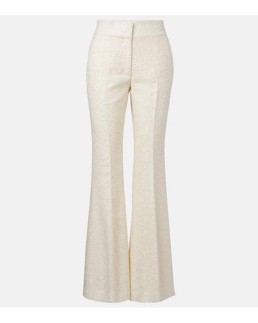 Pantalones Flared Rhein De Seda Gabriela Hearst de color Natural
