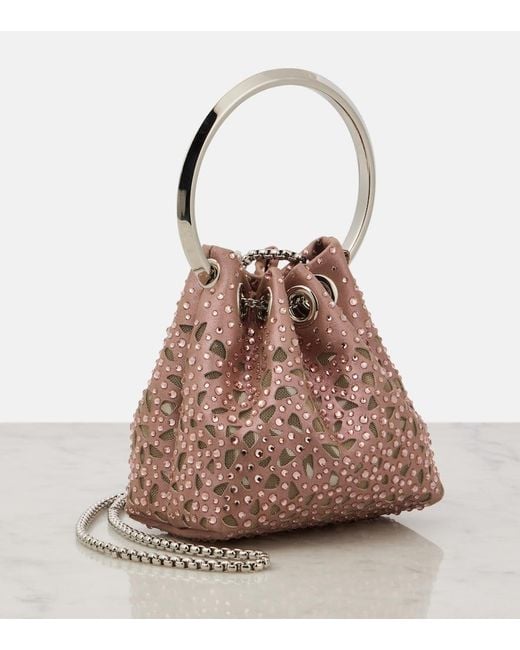 Secchiello Bon Bon Micro di Jimmy Choo in Pink