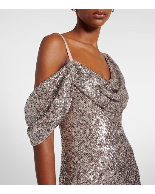 Diane von Furstenberg Gray Joaquin Maxi Dress