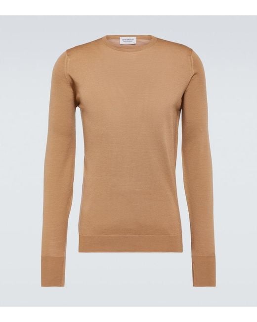 John Smedley Pullover Marcus Aus Wolle in Brown für Herren