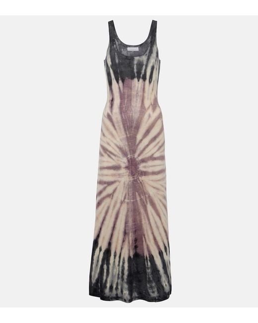 Gabriela Hearst Natural Beca Tie-Dye Cashmere And Silk Maxi Dress