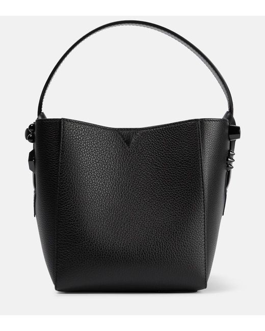 Christian Louboutin Black Cabachic Mini Leather Bucket Bag