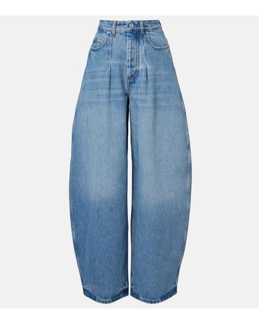 Jacquemus Blue Barrel-Leg Jeans