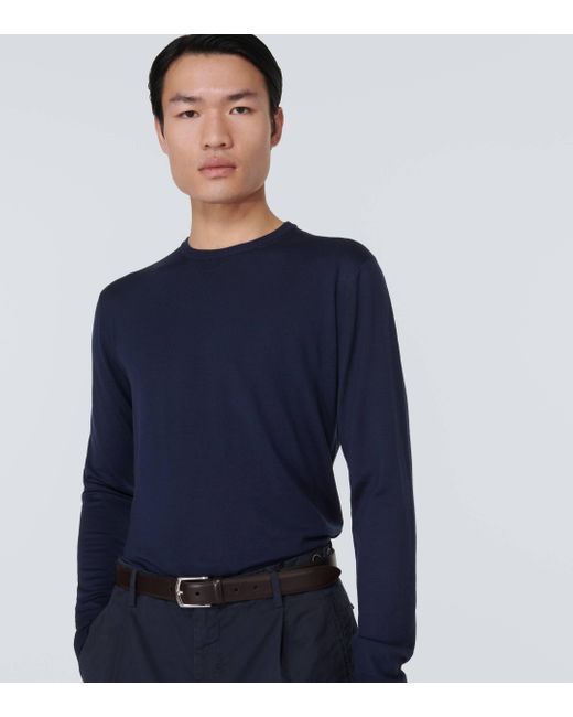 Barena Blue Ato Brunal Wool Sweater for men