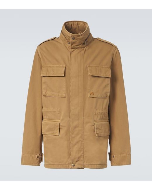 Burberry Natural Ekd Denim Field Jacket for men