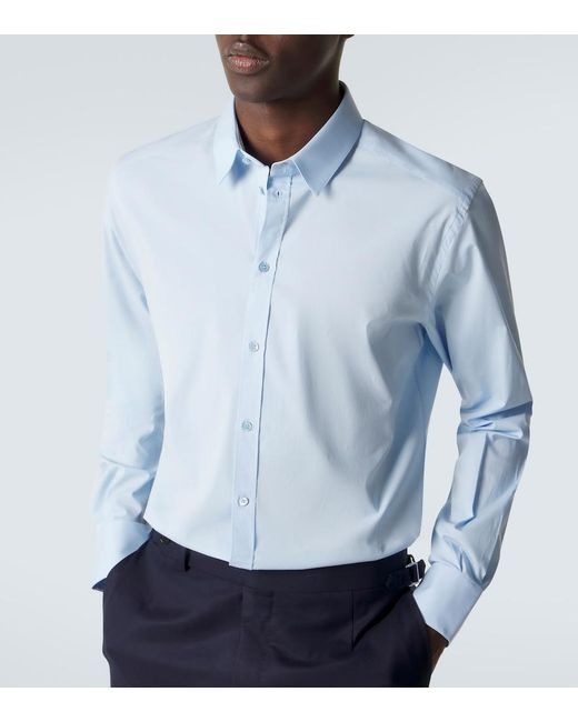 Dolce & Gabbana Blue Cotton Shirt for men