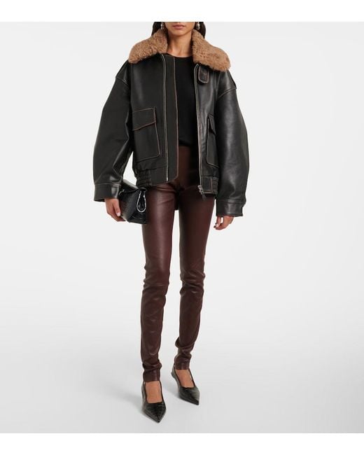 Stouls Brown Carolyn Leather Pants