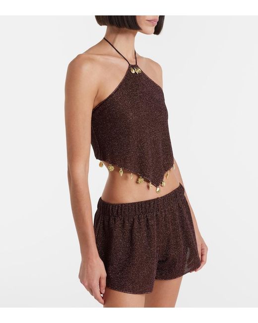 Oseree Brown Lumiere Shorts