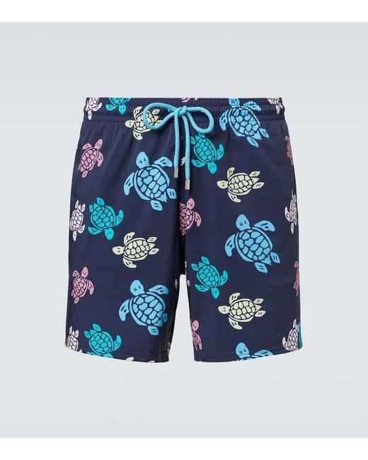 Vilebrequin Blue Tortues Multicolores Swim Trunks for men