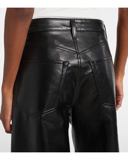 Citizens of Humanity Black Ayla High-Rise Wide-Leg Pants