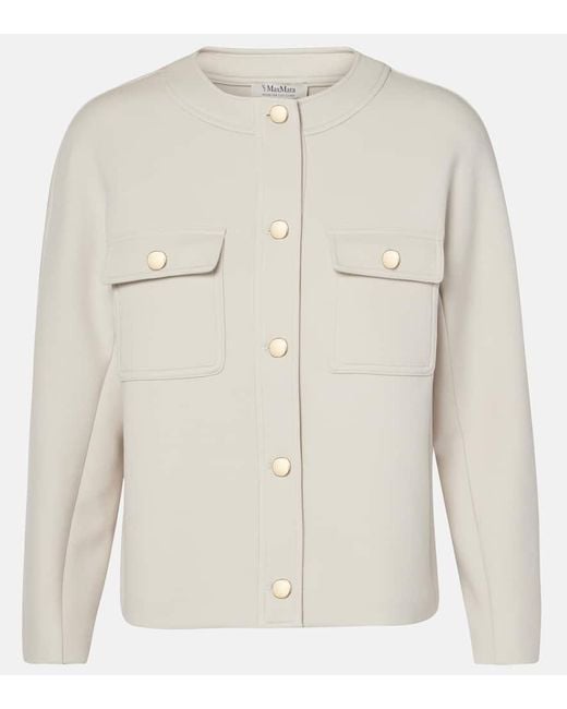 Max Mara Natural Jacke Gradara Aus Einem Baumwollgemisch