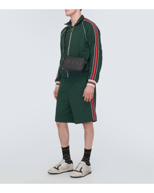 Gucci Black Mini Leather Shoulder Bag for men