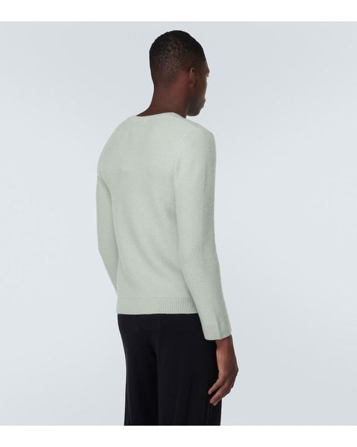 LeKasha Gray Toucques Cashmere Sweater for men