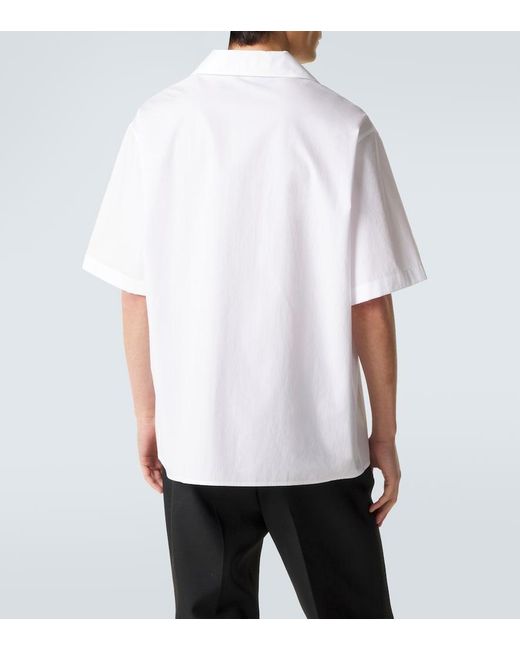 Valentino White Cotton Shirt for men