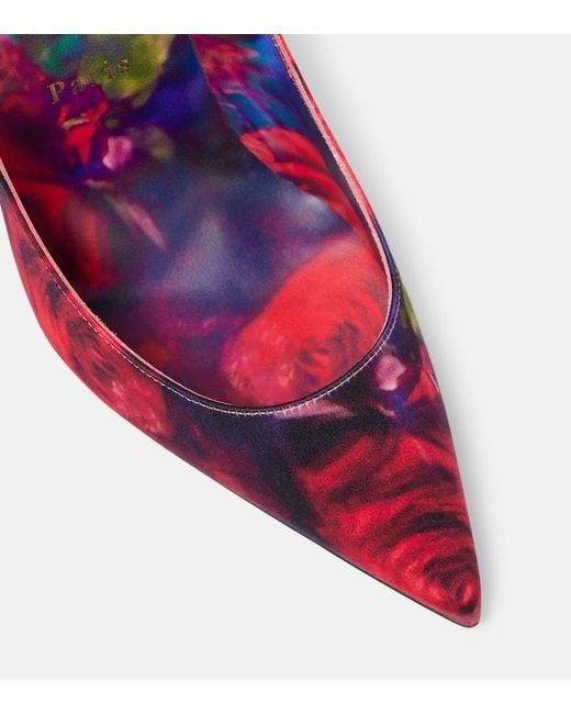 Christian Louboutin Red Kate 100 Satin Pump