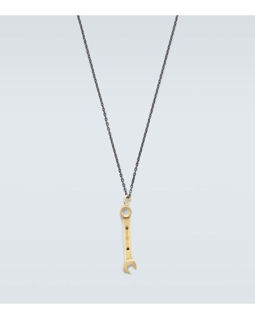 Ileana Makri Blue Divine Mechanics 18Kt Pendant Necklace With Diamonds for men