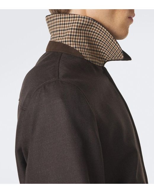 Slowear Black Virgin Wool Blouson Jacket for men