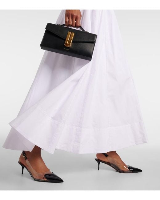 Staud White Wells Cotton Poplin Maxi Dress