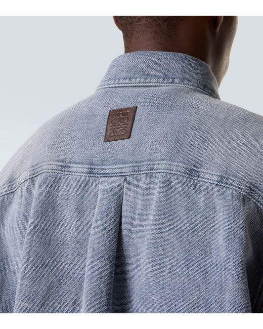 Camicia di Loewe in Blue da Uomo