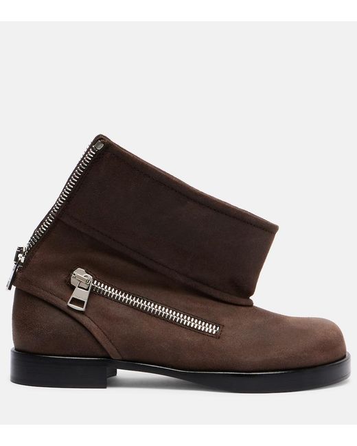 J.W. Anderson Brown Suede Ankle Boots