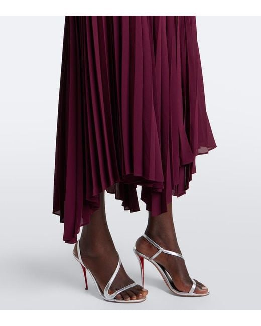 Jonathan Simkhai Purple Helena Crepe Midi Dress