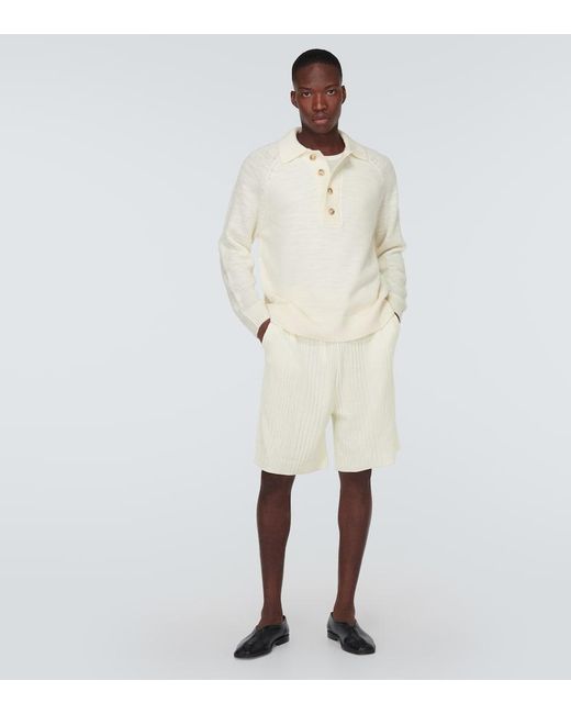 King & Tuckfield Natural Wool Shorts for men