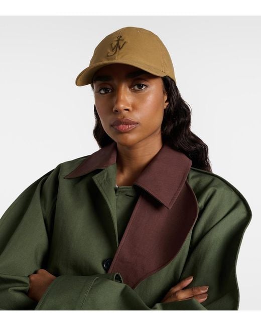 J.W. Anderson Natural Logo Cotton Baseball Cap