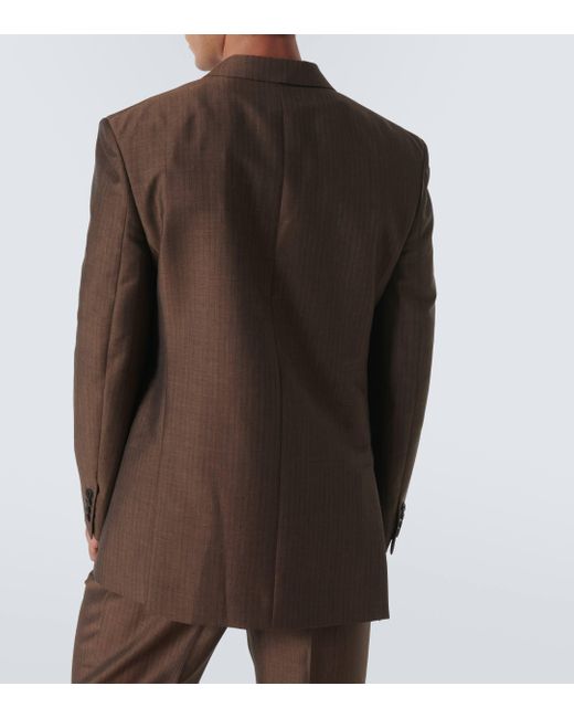 The Row Brown Amman Mohair And Wool Blazer for men