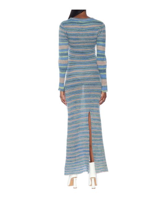 Jacquemus La Robe Perou Mohair-blend Midi Dress in Blue | Lyst